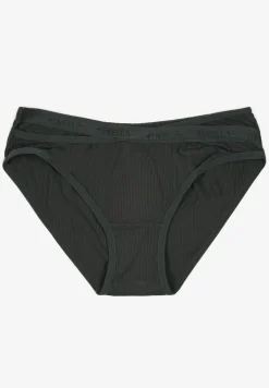 Ciemnozielone Bawełniane Majtki Figi z Napisami Zeiala