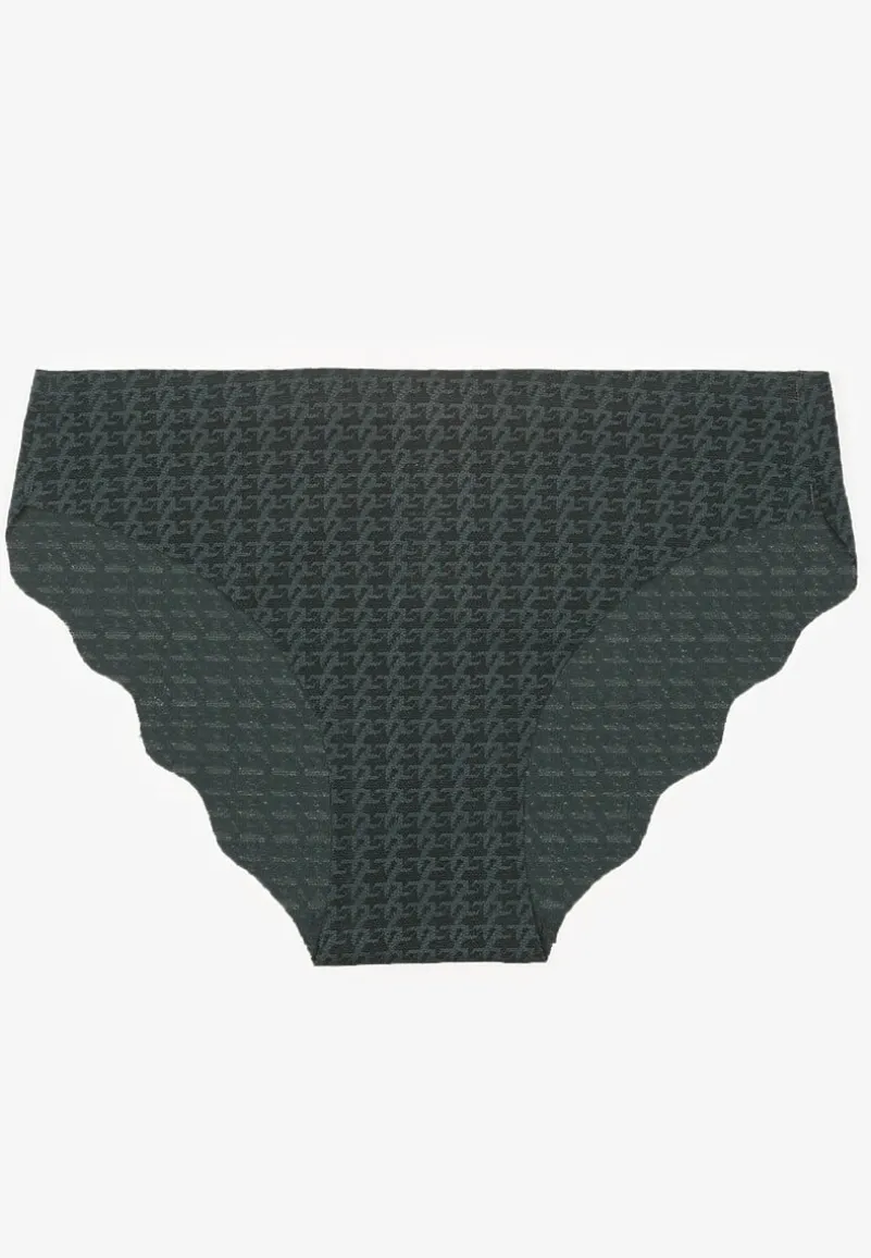 Ciemnozielone Bezszwowe Majtki Typu Figi Liliviana