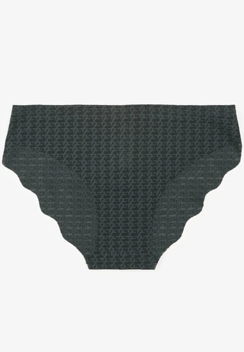 Ciemnozielone Bezszwowe Majtki Typu Figi Liliviana