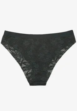 Ciemnozielone Koronkowe Majtki Typu Figi Lililoria