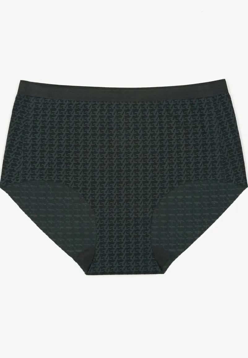 Ciemnozielone Majtki Bezszwowe z Siateczki Koladira
