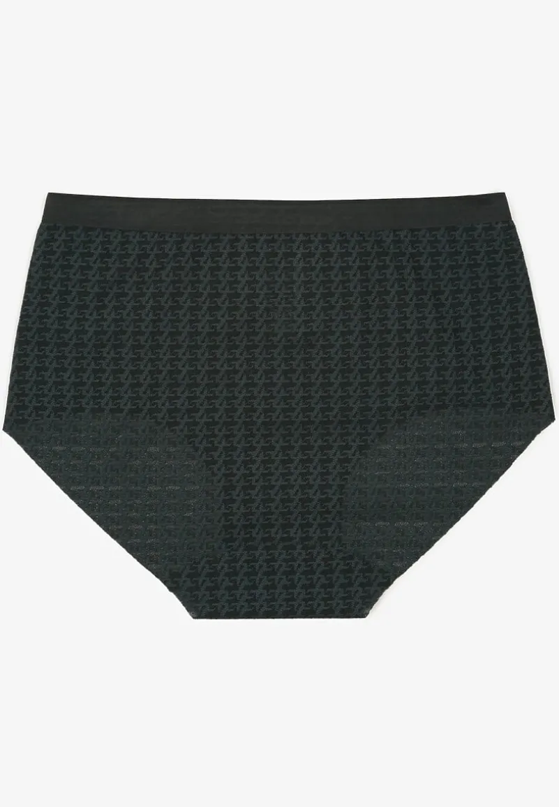 Ciemnozielone Majtki Bezszwowe z Siateczki Koladira