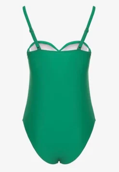 Ciemnozielony Strój Kąpielowy z Ozdobnym Wiązaniem Temelea