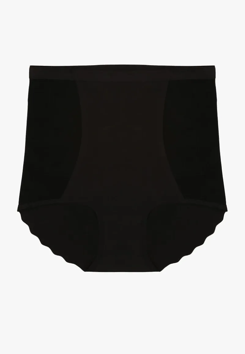 Czarna Bezszwowa Bielizna modelująca Majtki High Waist Falawena