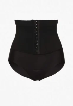 Czarna Bielizna Modelująca Majtki Push Up z Wysokim Stanem Zinello