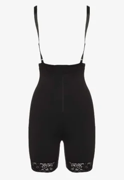 Czarna Bielizna modelująca z Krótkimi Nogawkami i Regulowanymi Ramiączkami Filindia