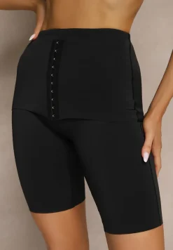 Czarna Bielizna modelująca Majtki Typu Szorty High Waist Liradelle