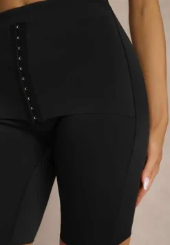 Czarna Bielizna modelująca Majtki Typu Szorty High Waist Liradelle