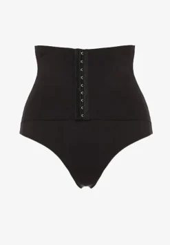 Czarna Bielizna modelująca Majtki z Wysoką Talią Efralia