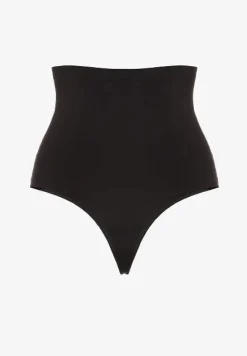 Czarna Bielizna modelująca Majtki z Wysoką Talią Efralia