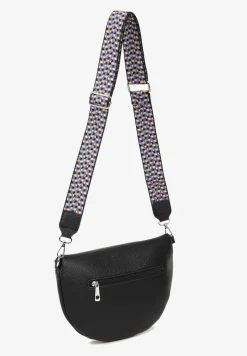 Czarna Nerka z Kieszonkami i Ozdobnymi Frędzlami Malloria