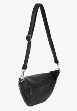 Czarna Nerka ze Srebrnymi Detalami na Regulowanym Pasku Turessa