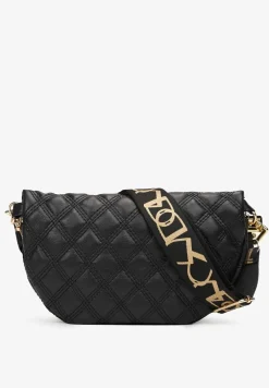 Czarna Pikowana Nerka z Łańcuchem Cotha