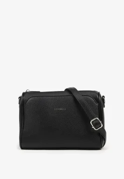 Czarna Prostokątna Torebka Typu Listonoszka Nalimisse