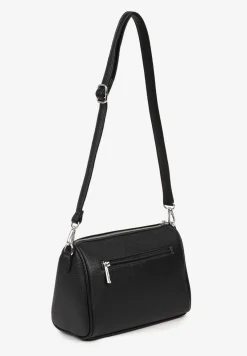 Czarna Prostokątna Torebka Typu Listonoszka Nalimisse