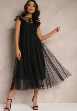 Czarna Sukienka Canissa