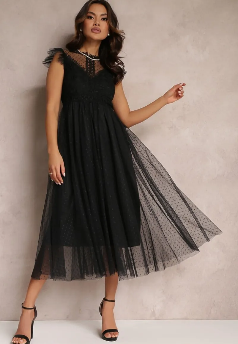 Czarna Sukienka Canissa