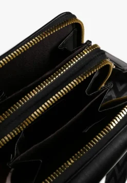 Czarna Torebka Etui na Telefon z Plecionką Konevia