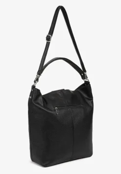 Czarna Torebka Hobo z Regulowanym Paskiem Crossbody Tenovesa