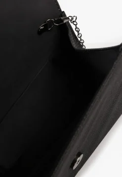 Czarna Torebka Kopertówka z Dodatkowym Łańcuszkiem Milenna