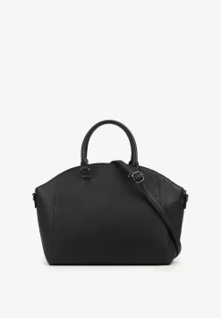 Czarna Torebka o Dużym Fasonie Tote Amioris