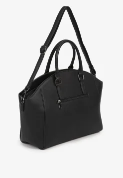 Czarna Torebka o Dużym Fasonie Tote Amioris