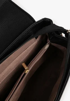 Czarna Torebka Ozdobiona Pikowaniem z Rączką Lanerith