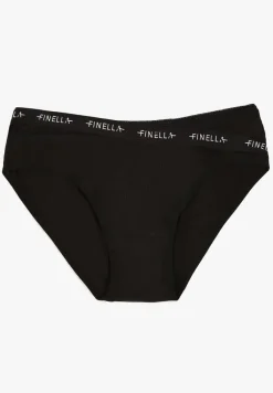 Czarne Bawełniane Majtki Figi z Napisami Zeiala
