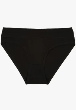 Czarne Bawełniane Majtki o Kroju Fig Conevia