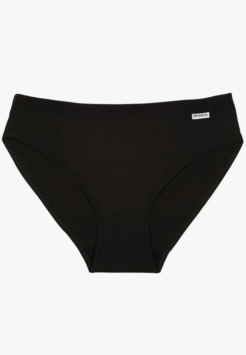 Czarne Bawełniane Majtki Typu Figi Lanadwen