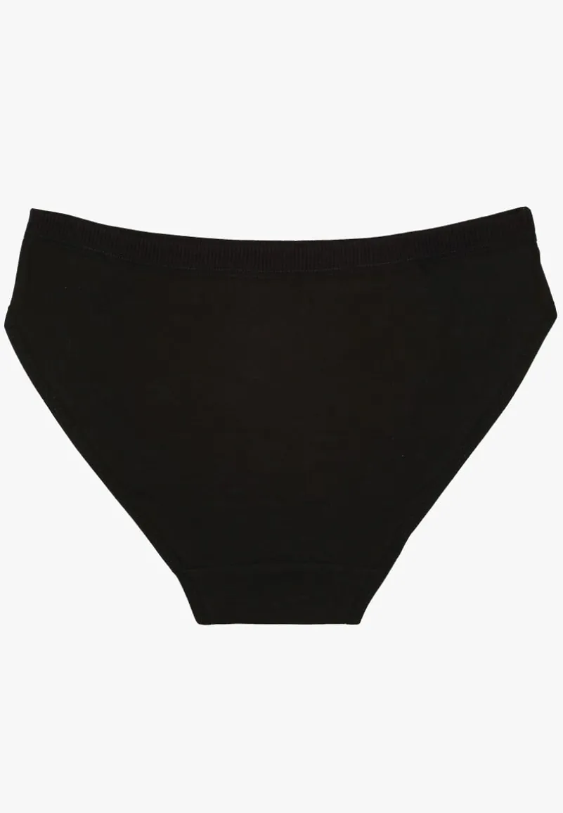 Czarne Bawełniane Majtki Typu Figi Lanadwen