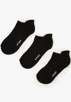 Czarne Bawełniane Skarpety Stopki z Napisem Marosela