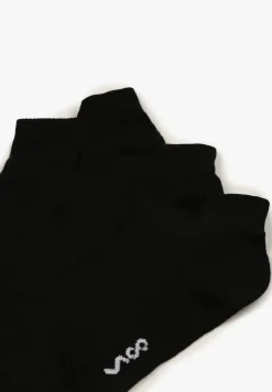 Czarne Bawełniane Skarpety Stopki z Napisem Marosela