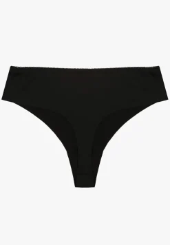 Czarne Bezszwowe Majtki Typu Stringi Tenazura