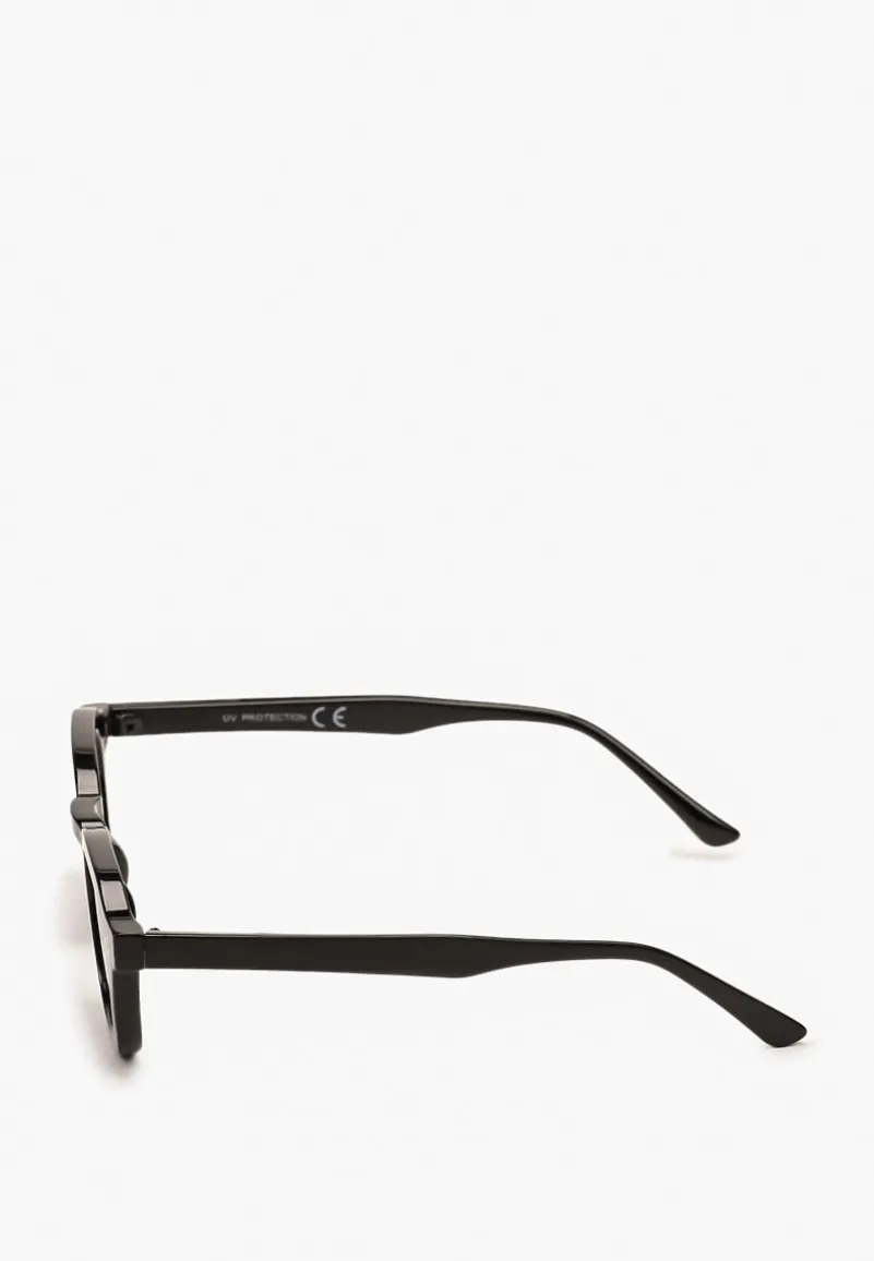 Czarne Casualowe Okulary Przeciwsłoneczne z Filtrem UV Cleata