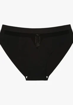 Czarne Majtki Bezszwowe Ozdobione Geometrycznym Wzorem Navlinne