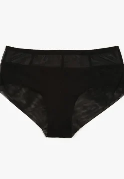 Czarne Majtki Figi Zabudowanej z Siateczki Sintella