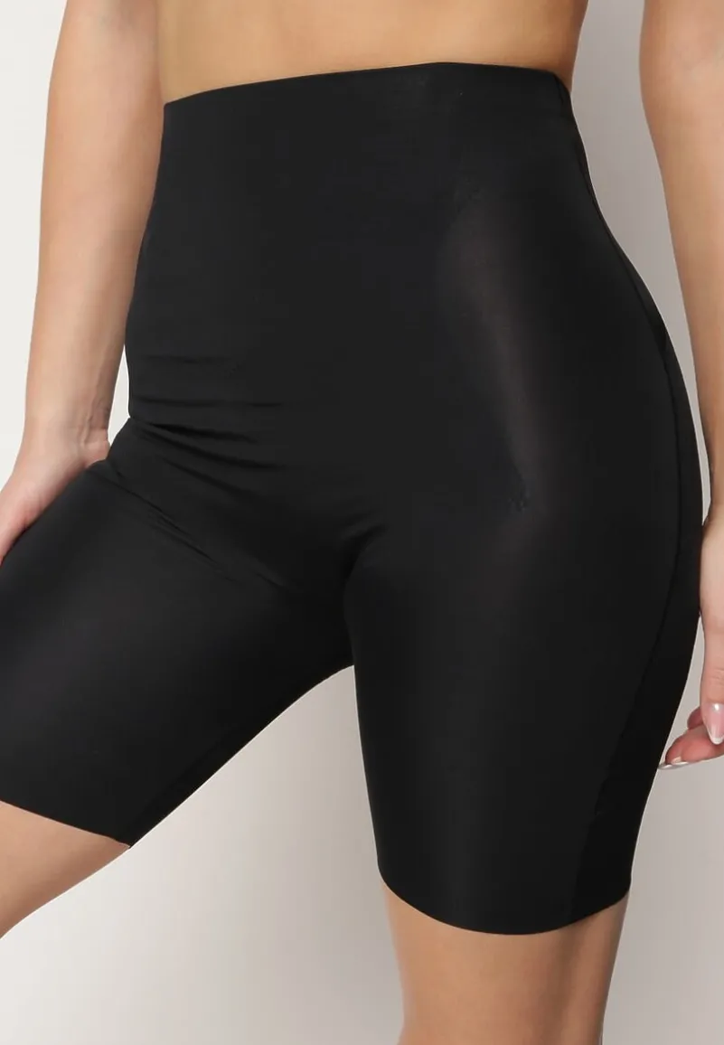 Czarne Majtki Modelujące High Waist z Push-Upem Furbia