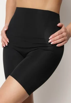 Czarne Majtki Modelujące High Waist z Push-Upem Furbia