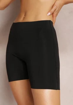 Czarne Majtki Modelujące z Wysokim Stanem Fopei