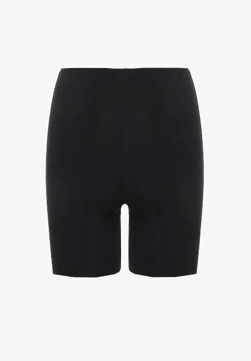 Czarne Majtki Modelujące z Wysokim Stanem Fopei