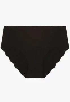 Czarne Majtki Typu Figi Ozdobione Falbanką Lilivies