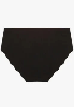 Czarne Majtki Typu Figi Ozdobione Falbanką Lilivies