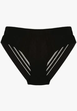 Czarne Majtki Typu Figi Ozdobione Paskami Ranmis