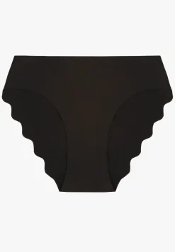 Czarne Majtki Typu Figi o Bezszwowym Wykończeniu Siladeia