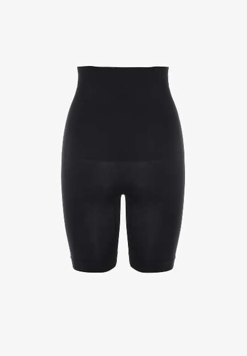 Czarne Modelujące Majtki z Wysokim Stanem Asolia