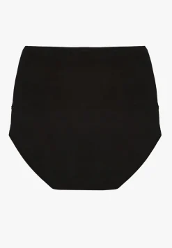 Czarne Modelujące Majtki z Bawełny High Waist Nilionea