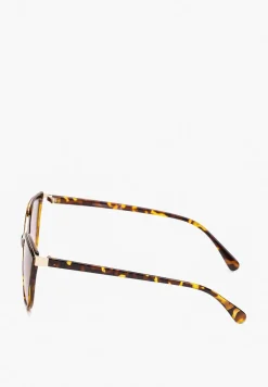 Czarne Okulary Przeciwsłoneczne z Oprawkami Kocie Oczy Jasminna