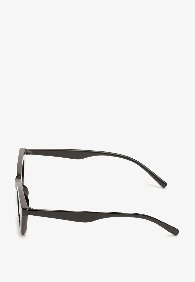Czarne Okulary Przeciwsłoneczne w Typie Cat Eye z Filtrem UV Gleavelle