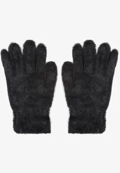 Czarne Pluszowe Rękawiczki Kodili